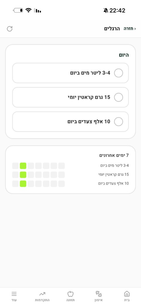 הרגלים יומיים